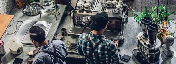 Two people working at a coffee shop (1)