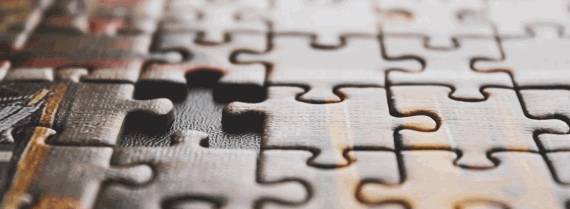 jigsaw puzzle with missing piece
