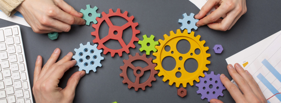 Still Life Business Roles With Various Mechanism Pieces