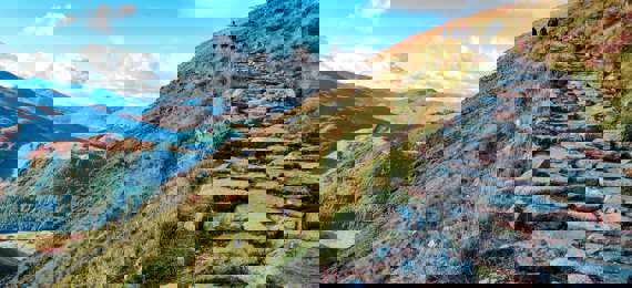 Path leading up a hillside